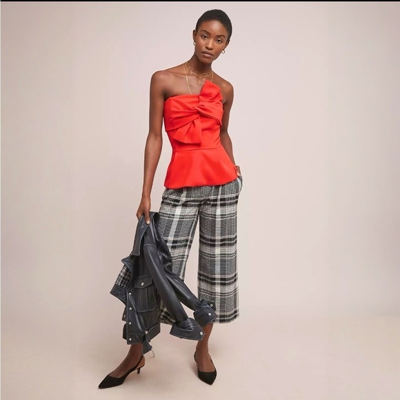 Anthropologie Adelyn Rae Strapless Bow Tie Top - Picture 4 of 12